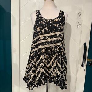 Intimately Free People Floral & Lace Mini Dress/Fairycore /Boho/Babydoll Small